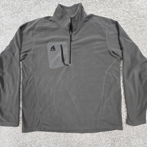 Eddie Bauer Sweater Mens XL Gray First Ascent Fleece Long Sleeve Pullover Hiking - Picture 2 of 10